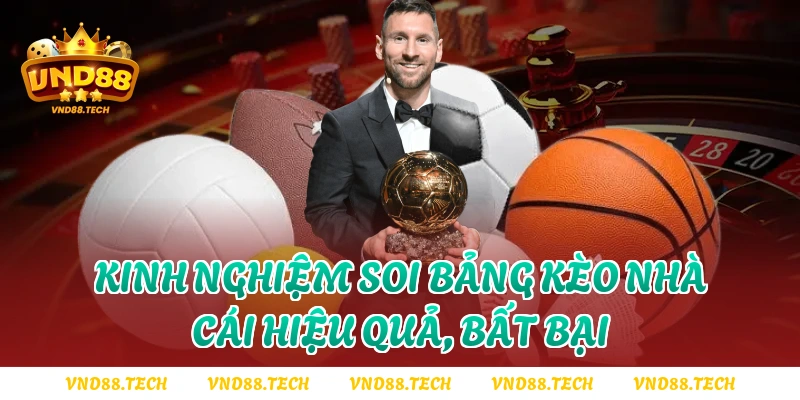 Kinh nghiệm soi bảng kèo nhà cái hiệu quả, bất bại